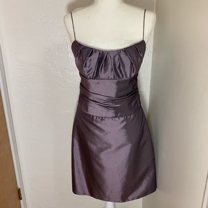 Ansel Taffeta Purple Dress